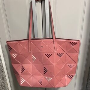 Purificación Garcia Origami Pink Geometric Tote Bag